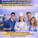 IEFP 2026-2029 Riaperte le iscrizioni